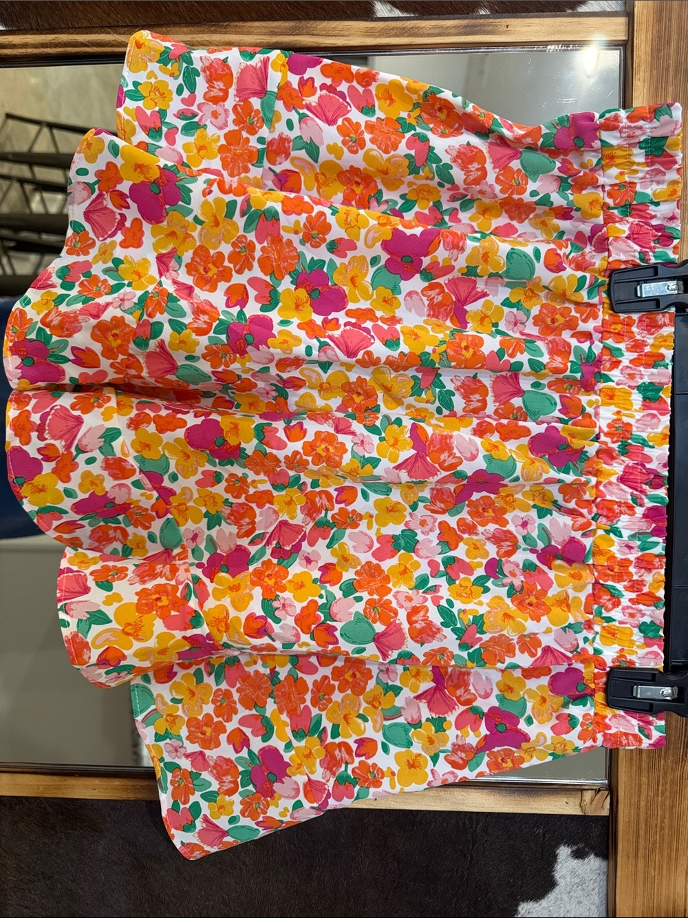 Bright Floral A-Line Shorts - Multicolor - Picture 3 of 3
